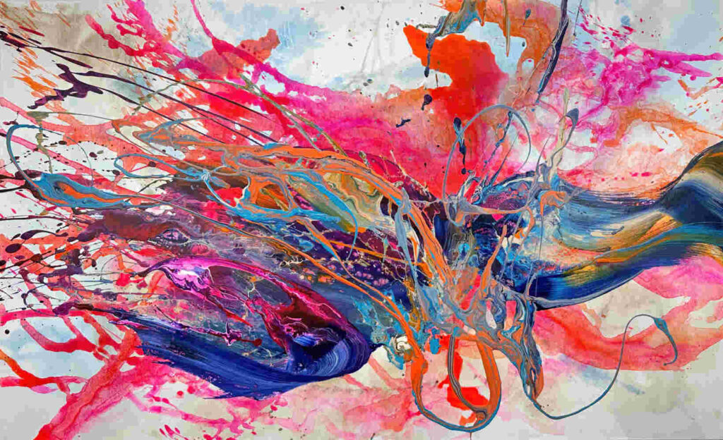 Abstrakte Kunst – ...And the butterfly goes wild