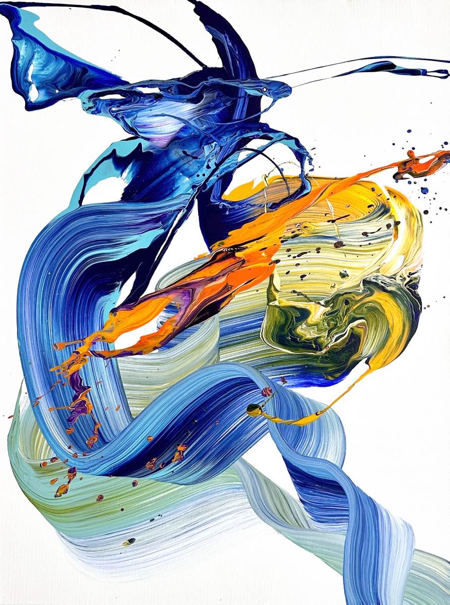 Abstrakte Kunst – Acryl auf Leinwand