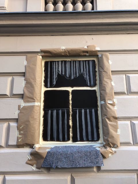 Entstehung der Illusionsmalerei in der Fensternische