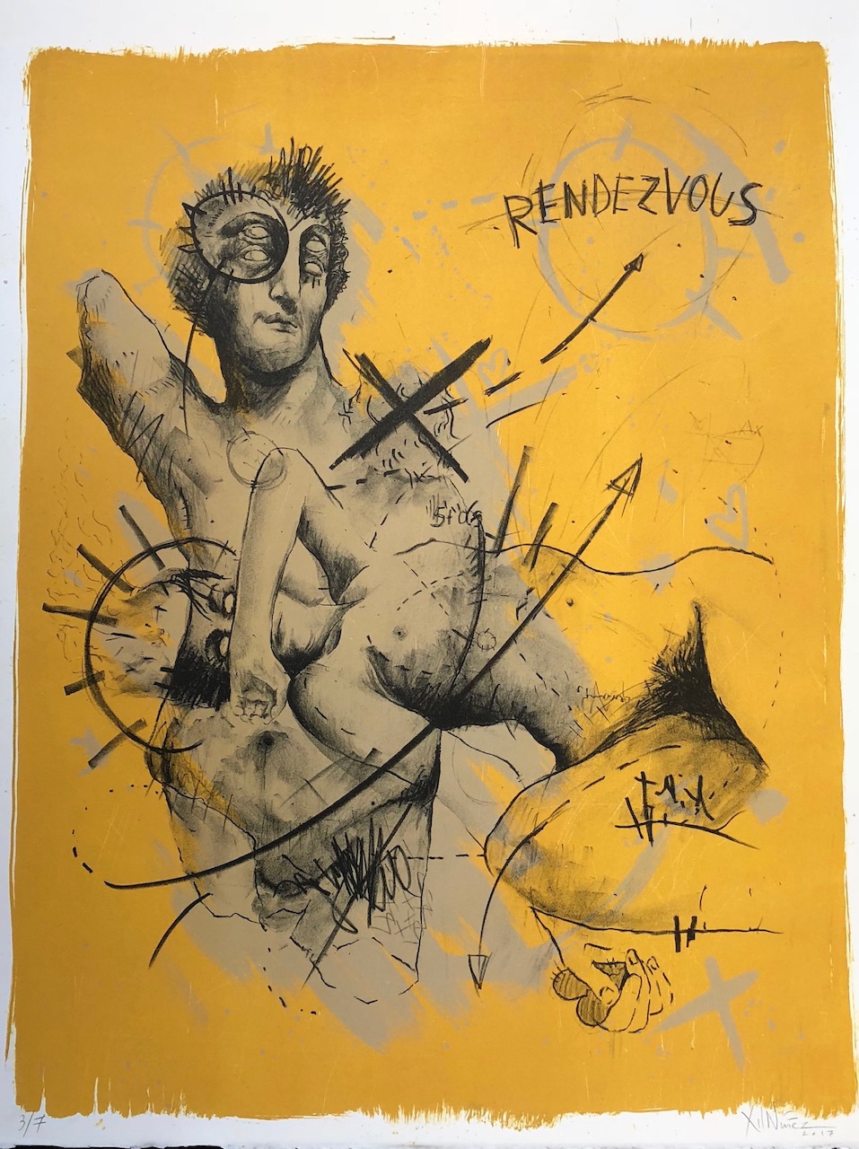 Lithografie von Odin Barrios bei den Lithografietagen München