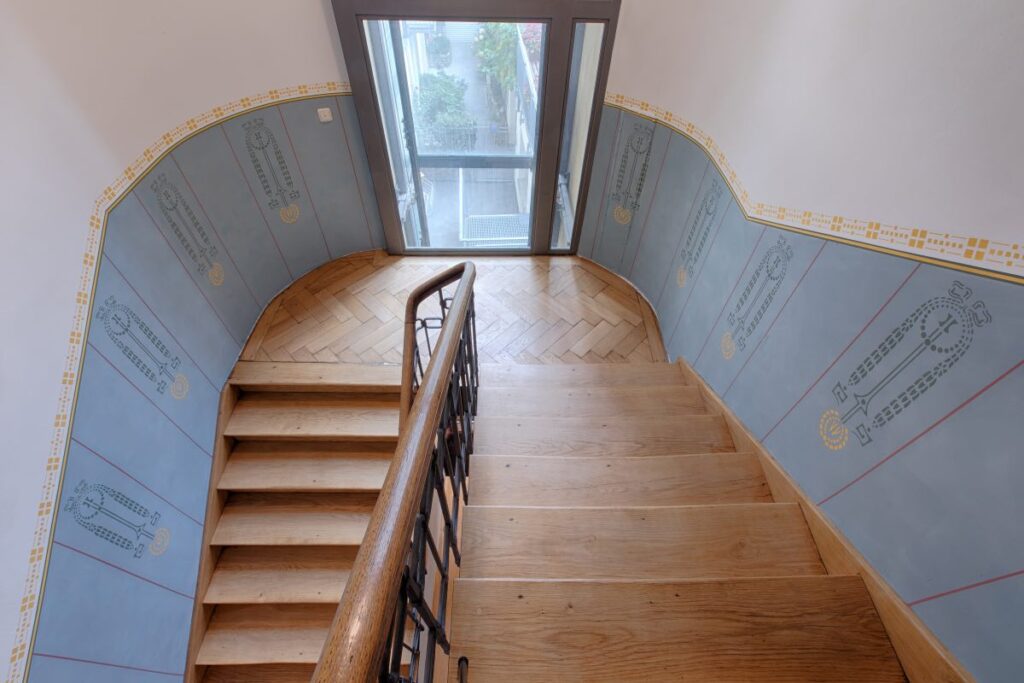 Wandmalerei Rekonstruktion Treppe