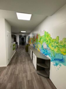 Wandmalerei – kann eine Wand zu groß sein? 2 Wandbild Büro