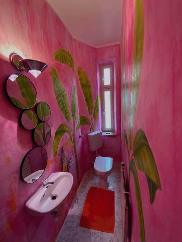 Wandmalerei Badezimmer